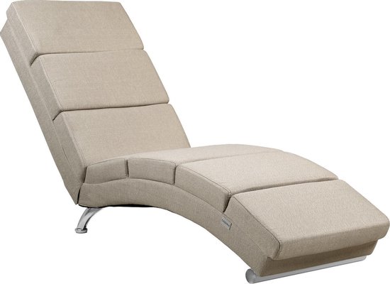 Casaria - Relax Lounger - Geweven stof - Sand