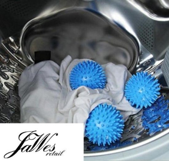 Boule de lavage set de 2, balle machine à laver, laver sans lessive, balle,  boule à linge, gris