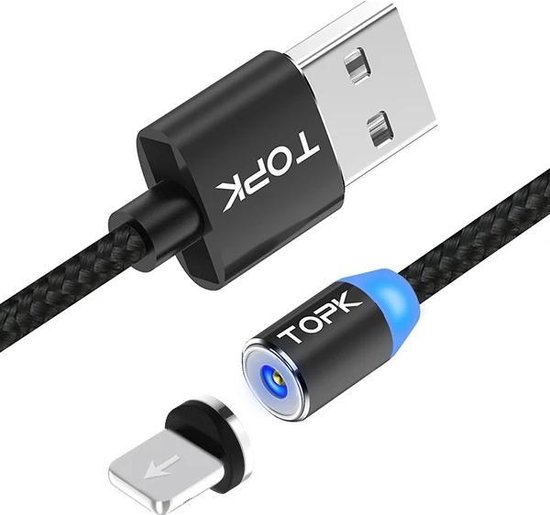 TOPK oplader - iPhone Lightning kabel - 2.4A Extra snelle lader - 1 |