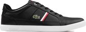 Lacoste - Heren Sneakers Europa Black/White - Zwart - Maat 47