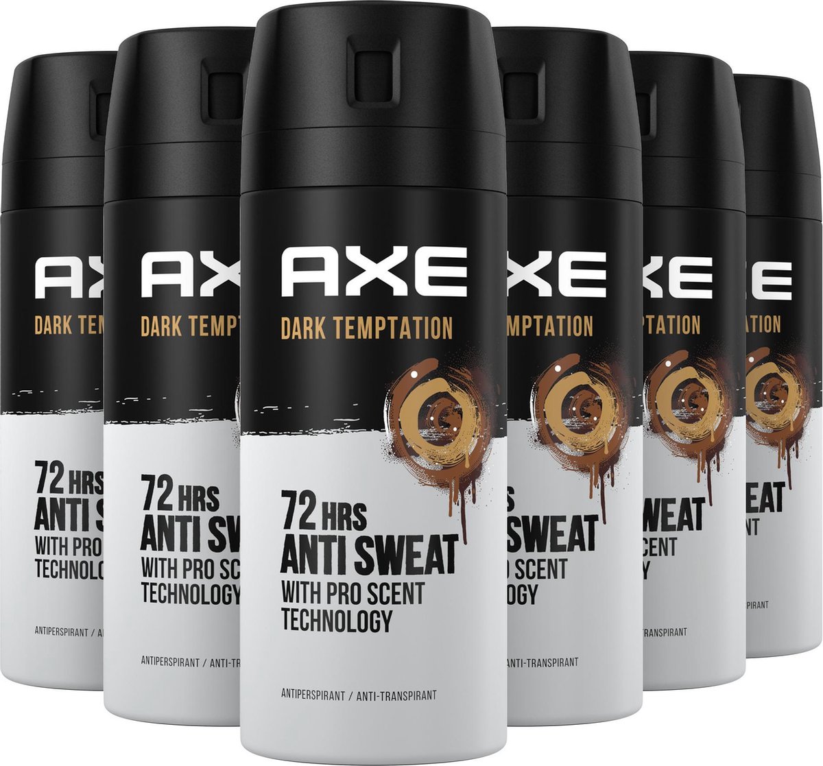 Verklaring Samenstelling Cursus Axe Dark Temptation Deodorant Antitranspirant - 6 x 150 ml -  Voordeelverpakking | bol.com