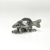 Karper (tin) - Miniatuur - Vis - Trofee - luxe geschenk