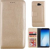 Wallet Case voor Samsung A8+ 2018 - BookCase Goud