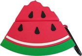 AirPods Case - Watermeloen Punt - Fruit - Beschermhoes - AirPods Cover - AirPods Hoesje - Geschikt voor de AirPods 1 & 2