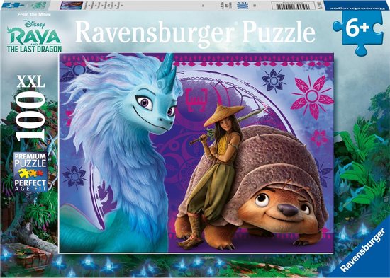 Foto: Ravensburger puzzel disney raya and the last dragon legpuzzel 100 stukjes