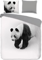 Zachte Dekbedovertrek Lits-Jumeaux Panda | 240x200/220 | Soepel En Kleurecht | Strijkvrij
