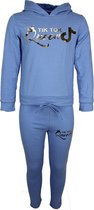 Tik Tok TikTok trainingspak Queen pastel blauw Unisex Blauw - Maat 110/116