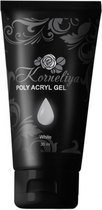 Korneliya Polygel - Gel Nagellak - Acrylgel Nagels - Polyacrylgel WHITE 30 Gram