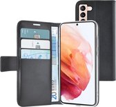 Azuri Samsung Galaxy S21 hoesje - walletcase - Zwart