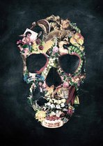 Skull Poster - Zwart-Wit Schedel - Wandposter 60 x 40 cm