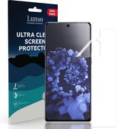 Lunso - Duo Pack (2 stuks) Beschermfolie - Full Cover Screen Protector - Samsung Galaxy S21