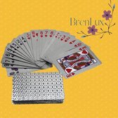 ✿Brenlux - Kaartspel - Waterproof kaarten - Pokerkaarten - Zilver speelkaarten - Speelkaarten waterdicht - Spelletje kaarten - Potje kaarten
