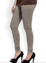 Premium Dames Legging Katoen | Basic Legging | Khaki - S