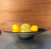 Bol en Verres - bol décoratif - bol à fruits - 33 cm - bleu