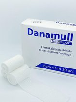 Bandage de gaze élastique Danamull 6cm x 4m - Boîte 20 pièces