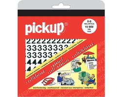 Pickup plakcijfers boekje Helvetica zwart - 10 mm