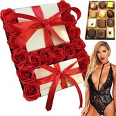 Lingerie - Zeep Rozen - Bonbons | Valentijn Valentijnsdag Cadeau | Cadeautje voor vrouw of hem