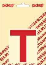 Pickup plakletter Helvetica 80 mm - rood T