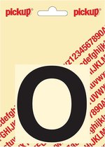 Pickup plakletter Helvetica 80 mm - zwart O