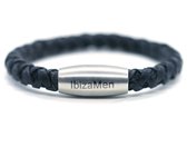 bracelet garçon cuir noir vintage 5mm - Ibizamen KIDS