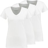 Zeeman dames T-shirt korte mouw - wit - maat 48 - 3 stuks