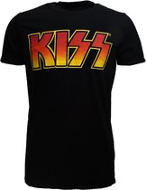 KISS Classic Logo Band T-Shirt Zwart - Officiële Merchandise