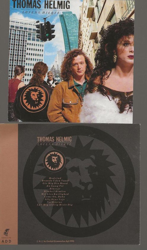 Albumhoes Thomas Helmig met artiest op straat.