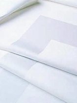 Avantage de volume! Set de 12 Serviettes Wit, De Witte Lietaer/ Sette de 12 Serviettes Cotton Damast de Witte Lietaer en Blanc, Lavage 90 Degrés