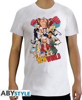 ONE PIECE - Tshirt New World Group man SS white - new fit