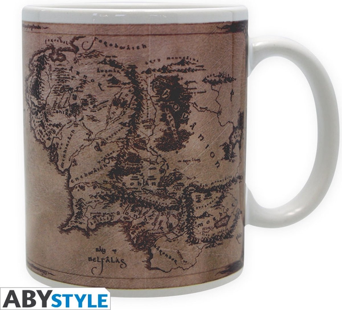 Speelgoed | Mugs & Cups - Lord Of The Ring - Mug - 320 Ml - Map - Ceramic With B