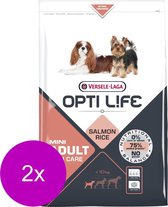 Opti Life Adult Skin Care Mini - Hondenvoer - 2 x 2.5 kg
