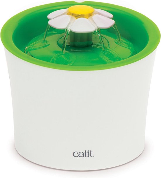 Cat-It Senses 2.0 Flower – Drinkfontein Kat – Wit/Groen – 3 L