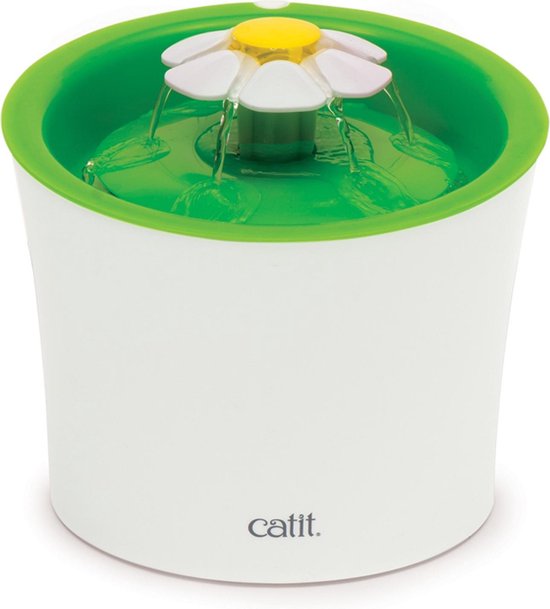 Cat-It Senses 2.0 Flower - Drinkfontein Kat - Wit/Groen - 3 L