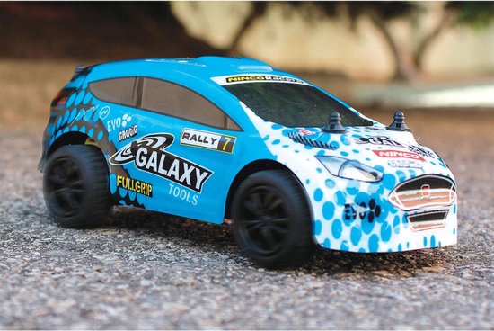 Thumbnail van een extra afbeelding van het spel Ninco RC X Rally Galaxy Auto 1:30 Blauw/Wit