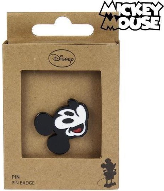 Pin Mickey Mouse Metaal Zwart