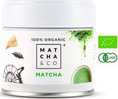 Matcha & Co ceremoniële matcha thee uit Japan - matcha poeder -  matcha thee - 100% organisch gecertificeerd - 30gram