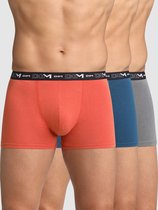 Dim Boxershort - Onderbroeken - Boxer - Katoen - Heren - 3 Stuks - Maat XXL - Blauw/Rood/Grijs