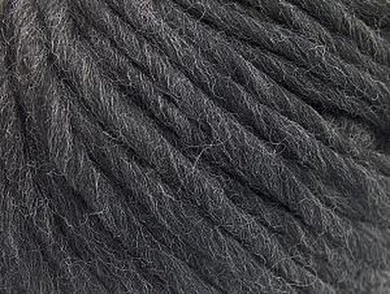 Wol breien grijs donker met breinaalden dikte 10 – 12 mm. – dikke breiwol kopen pakket 4 bollen van 100gram – knitting yarn 100% Australische wol