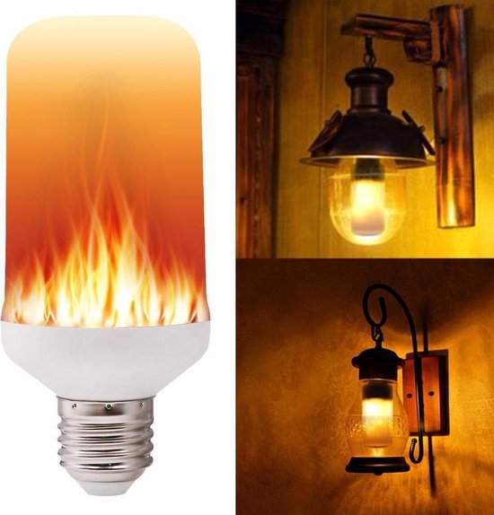 iBello Led Flame Lamp - Vuurlamp - LED - E27 Grote Fitting - 5 Watt |  bol.com