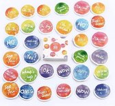 Teksten | sticker set | bullet journal stickers | 40 stickers | 45mm x 45mm