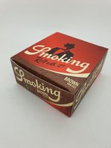 Lange vloei| vloeipapier | longpaper - Smoking – Bruin    Nieuwe verpakking!!!