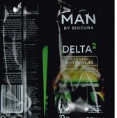 Delta2 wegwerp scheermesjes 30 stuks/ glijstrip verrijkt met aloë vera/ rasoirs jetables/ man by biocura