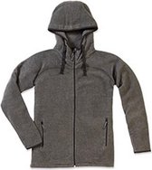 Stedman Mens Active Power Fleece Jacket (Anthra Heide Grijs)