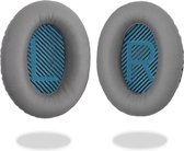 Set Oorkussens geschikt voor Bose QuietComfort 35 ii / 35 / 25 / 15 / 2 / Soundtrue - Soundlink Around-Ear AE2 / AE2W / AE2I - Oorkussens voor koptelefoon - Ear pads headphones gri