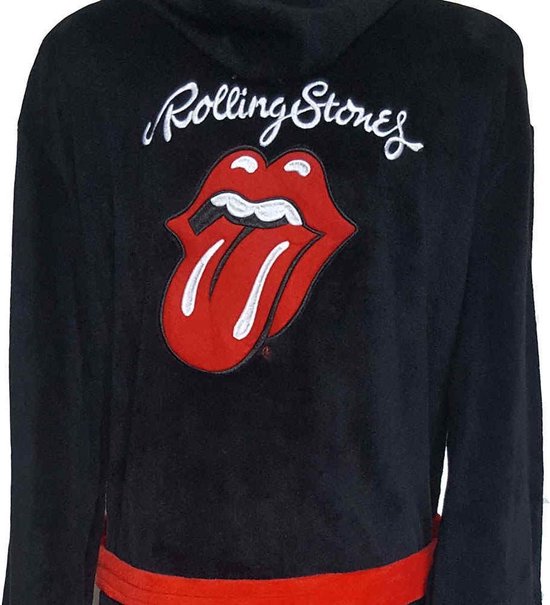Badjas The Rolling Stones -M / L- Languette Classic Zwart