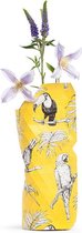Tiny Miracles - Duurzame Design Vaas - Paper Vase Cover - Yellow Birds - Small