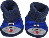 Enkelmodel monster pantoffel - Blauw / Zwart - Maat 27 / 28