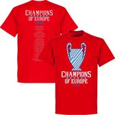 Bayern München Champions Of Europe Selectie 2020 T-Shirt - Rood - XL