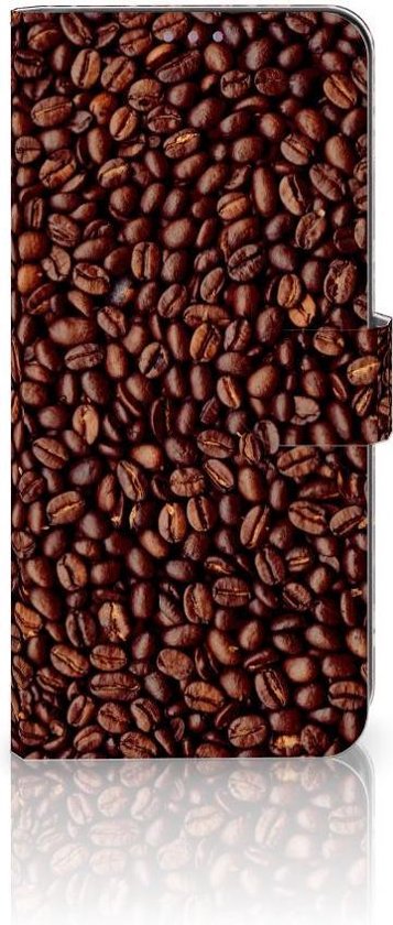 PU Premium Housse pour OnePlus 8T Portefeuille Grains De Café