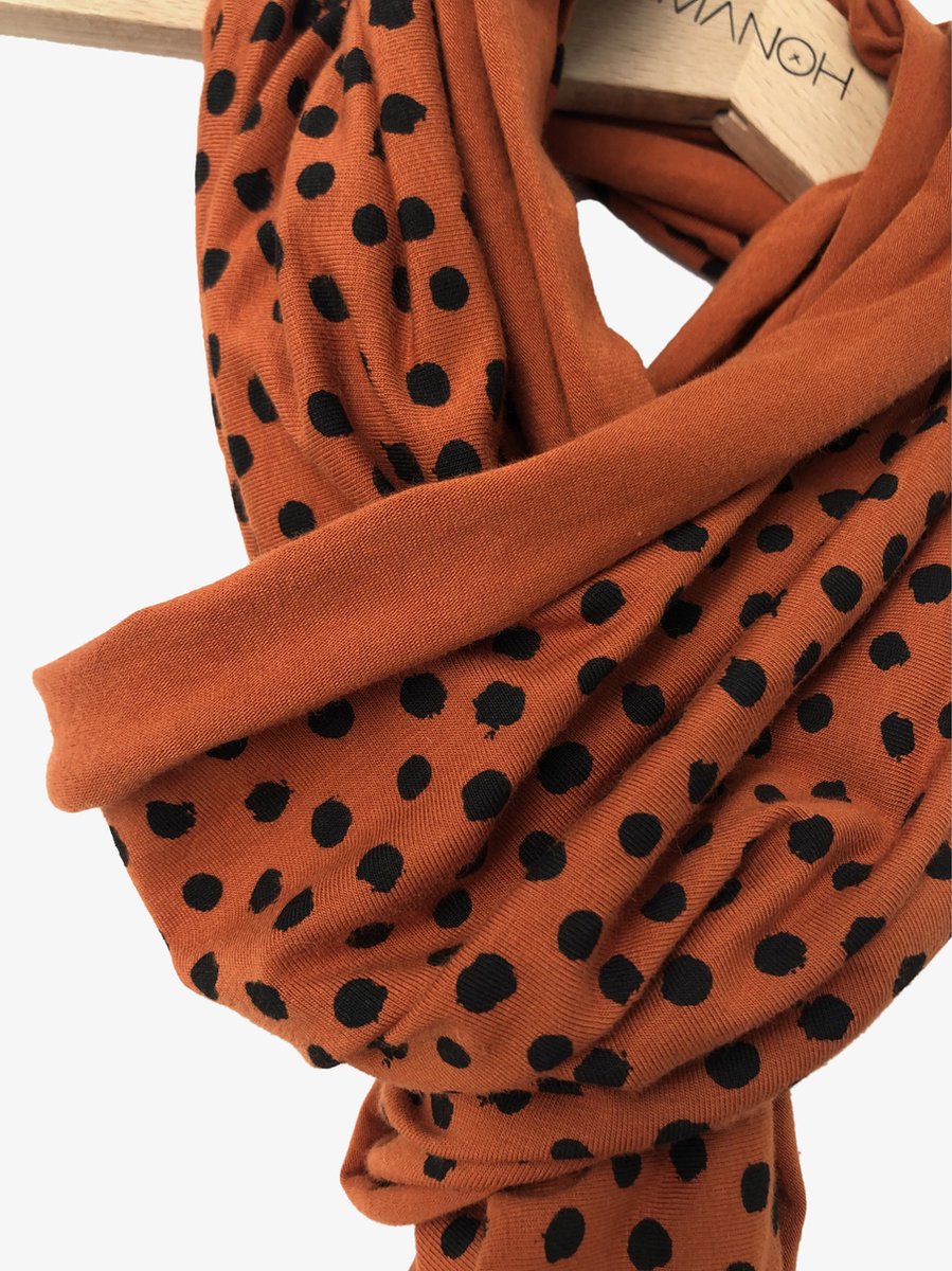 pint Bijdrage Reciteren Sjaal kindersjaal scarf pumpkin dots Manoh | bol.com